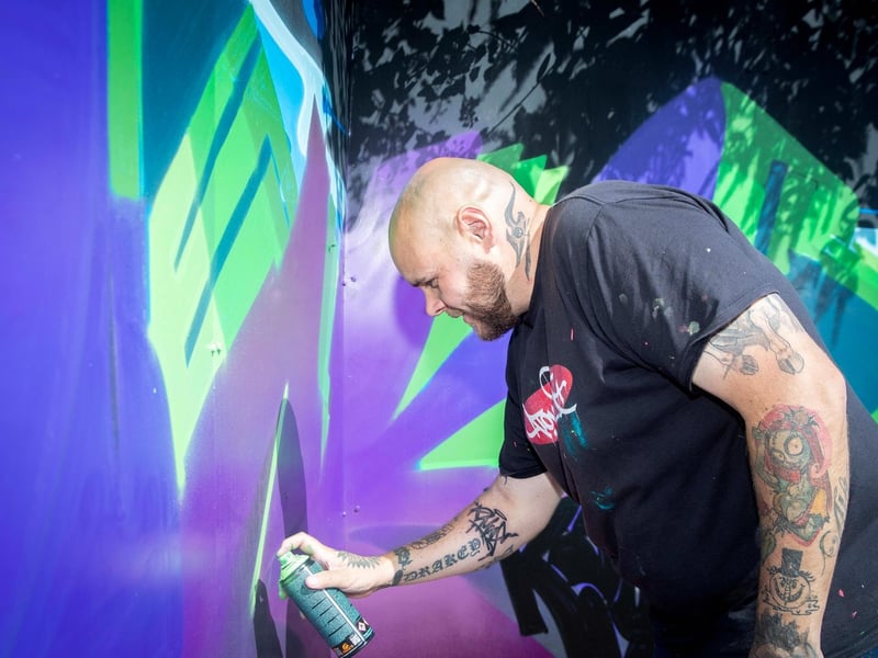 Wall Games transformed Northampton town centre into a creative open-air gallery
