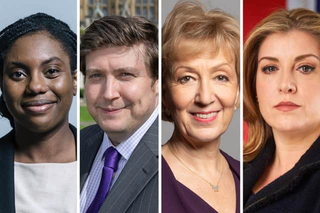 Northampton South MP Andrew Lewer is backing Kemi Beadenoch (left) in the leadership contest, while Andrea Leadsom says Penny Mordaunt (right) is her choice for PM