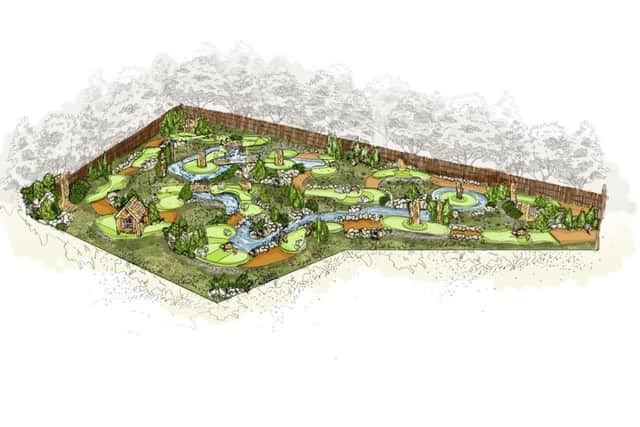 The proposed golf course