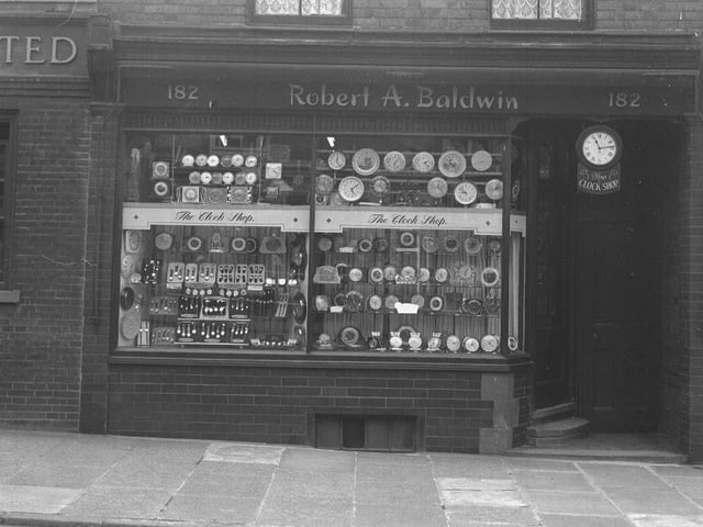 old glass negs Robert A Baldwin The Clock Shop