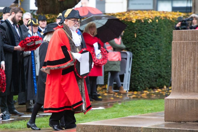 The Mayor paid his respects alongside the Town for Remembrance Day 