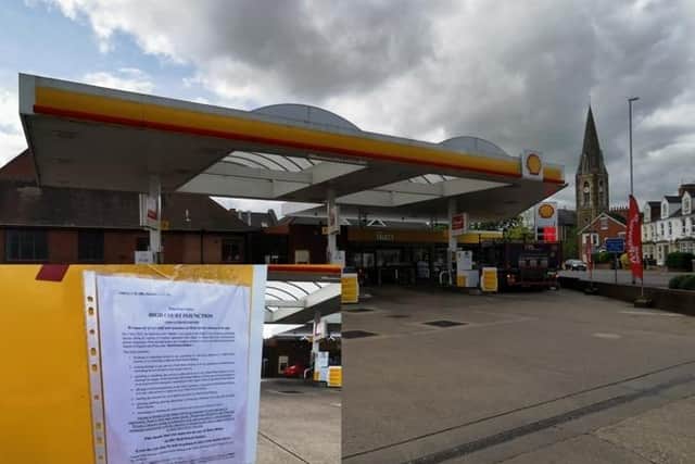 The High Court Injunction ruling has been posted at all Shell petrol stations across Northamptonshire