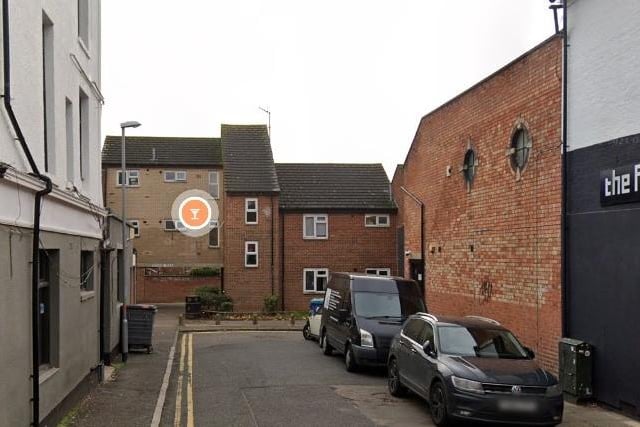 A robbery was reported in Bouverie Street in March 2022