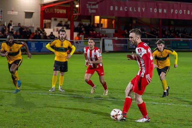 Shane Byrne slotted home a penalty early in the second half (picture: Pete Keen)