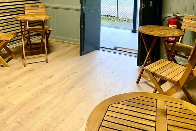 The cafe now has indoor seating just in time for winter