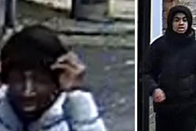 Police would like to speak to the two people pictured in the CCTV images.