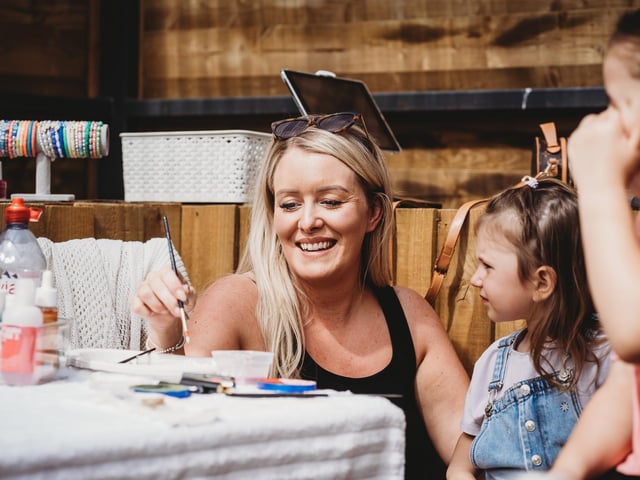 The family day of food, music and games was attended by nearly 700 members of the Northampton community, who wanted to show their continued support.