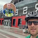 Mark Foster’s son-in-law Kevin Parsons completed a solo cycle from Sixfields Stadium to Arsenal’s Emirates Stadium in his memory, and he has raised around £1,500 for Macmillan Cancer Support.