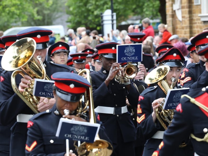 Kettering town centre: crowds line town centre to welcome The Royal Anglian Regiment for Armed Forces Day parade /National World