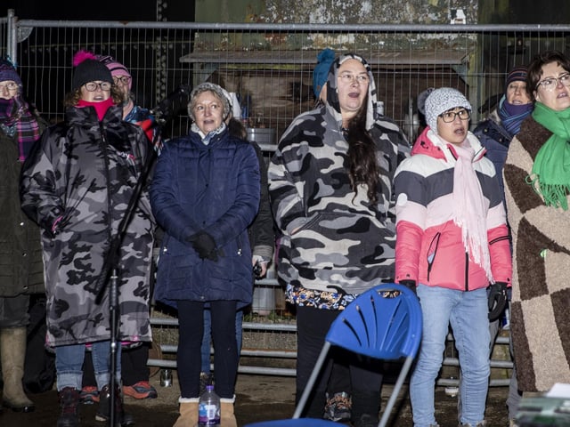 Elliott’s Rectory Farm in Moulton hosted a torchlit carol service on Saturday, December 17, 2022.