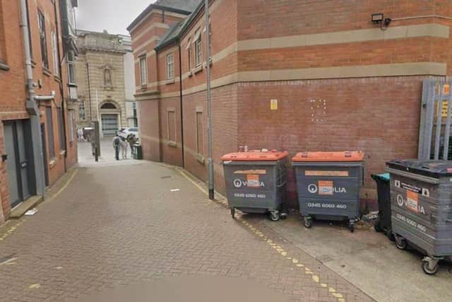 The incident happened in Wellington Street at around 3am on October 31
