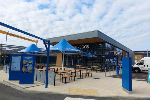 Greggs opened its 17th drive through in the country in Wellingborough this morning