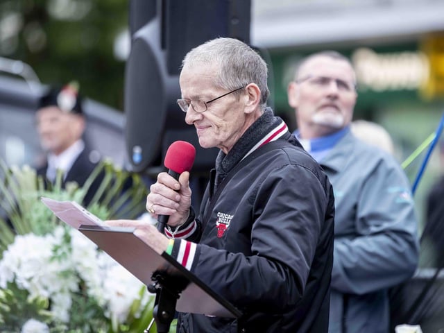The memorial service for well-known Northampton homeless man George Murray was held on Sunday (November 6) in the Market Square