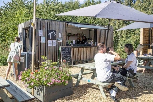 Located at Pitsford Quarry, T’s Coffee is a popular location for walkers and is the home of the monthly mini markets. Photo: Kirsty Edmonds.