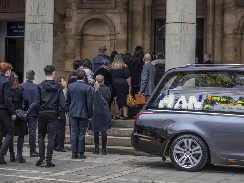 Hundreds attended All Saints' Church in town on Friday morning (May 12) to pay their respects to 16-year-old fatal stab victim Fred Shand