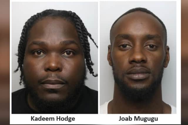 Kadeem Hodge (left) and Joab Mugugu (right). Photo: Northamptonshire Police.