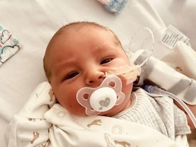 Albie Norman born at 3.12pm on July 23 in Northampton, weighing 6lbs 9oz.