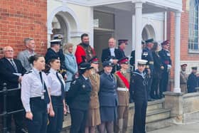 Dignitaries at the Armed Forces Parade