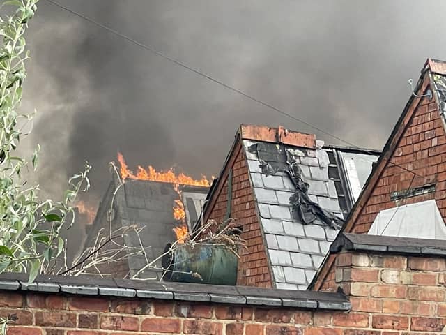 The fire service was called to Bective Road on Sunday July 2. Photo: Anthony Ward.