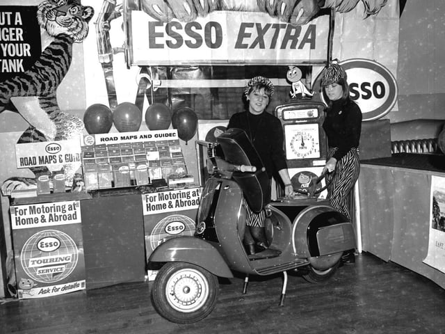 Scooter show Northampton Guildhall, February 21, 1966