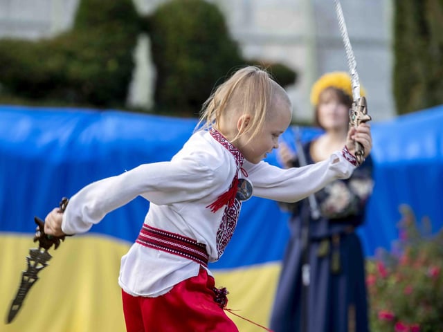 Delapré Abbey hosted the event on August 24, which saw people come together to celebrate the Ukrainian culture and pray for the country.