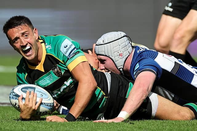 Alex Mitchell has not played for Saints since scoring in last season's Gallagher Premiership final win against Bath (photo by David Rogers/Getty Images)