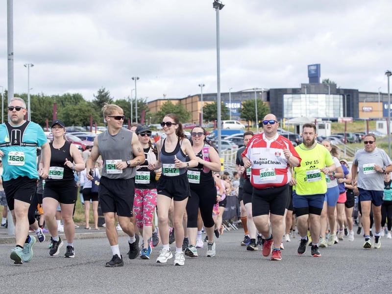 Hundreds of runners took part in the event on Sunday May 31, which started and ended at Sixfields Stadium.