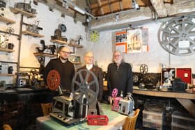 The Northamptonshire Film Archive Trust (NFAT) l-r Craig Austin, Toni Ellison and Pete Austin/National World