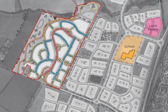 A school and local centre would be accessible on the adjacent Harlestone Park housing estate