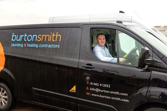 Toby Burton, founder and managing director of Burton Smith Plumbing & Heating