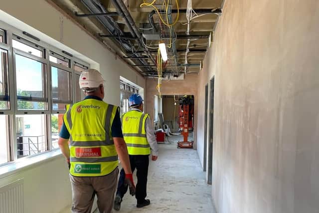 The new sixth form centre is being completely refurbished ahead of the new term