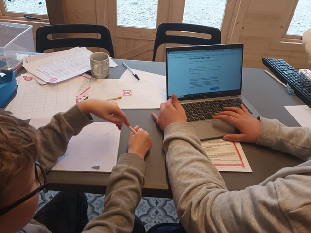 Student setting up their JG page