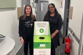 Megan Tew and Deelena Suthaakaran from Specsavers Towcester