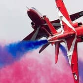 The Red Arrows will be over Northampton twice on Friday lunchtime
