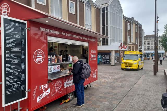 Ciro's Place, which used to be between Fryin' Brian and the ice cream van, has left Northampton Market after council legal action