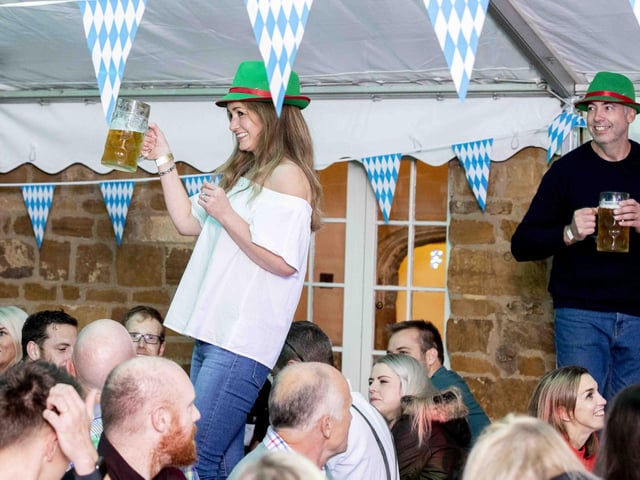 Oktoberfest celebrations at Delapre Abbey on Friday October 14, 2022.
