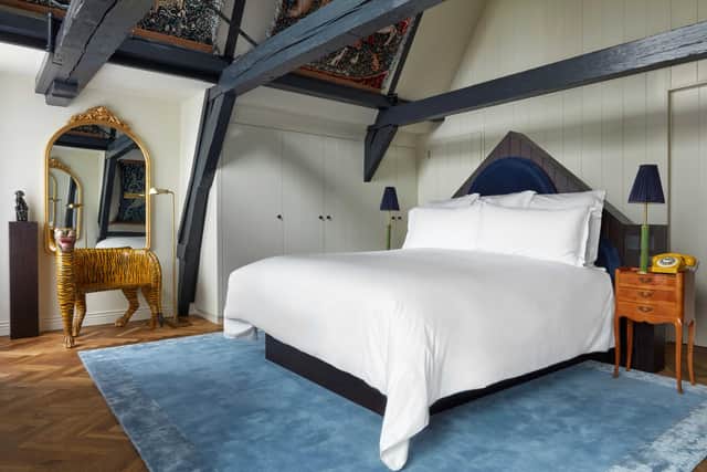There are three bedrooms and three bathrooms - ideal for a family stay