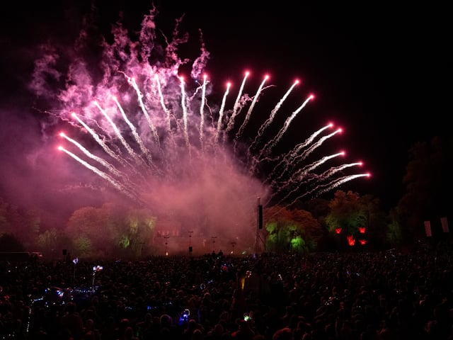 Fireworks during the Shambala’s closing ceremony on Sunday, August 24, 2025.