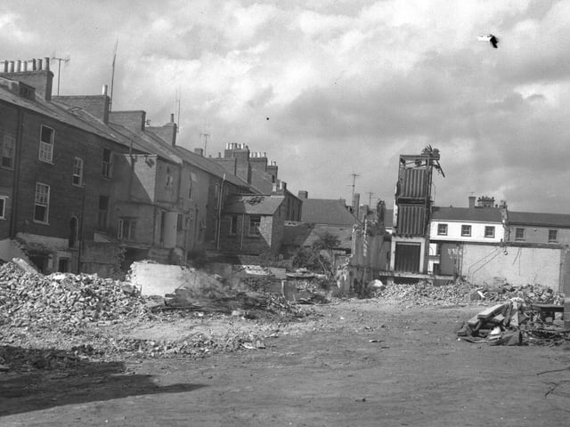 Princess Street demolition, Northampton town centre, August 31, 1970