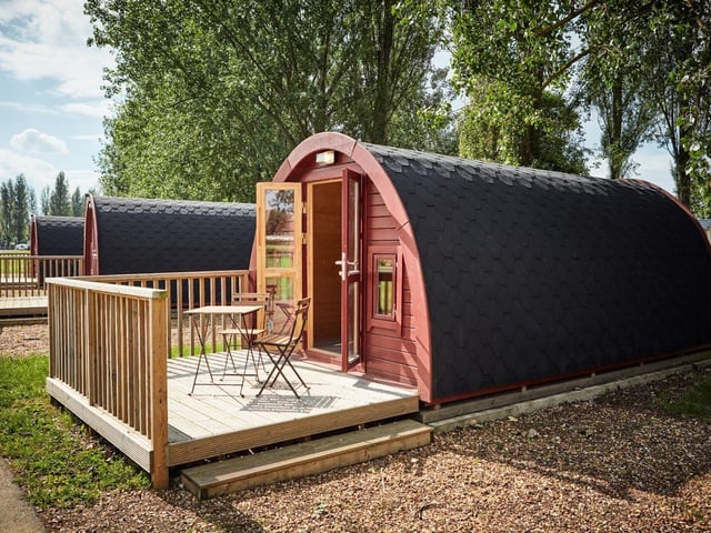 The new glamping pods.
