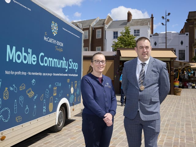 The McCarthy-Dixon Foundation has opened the shop, which offers a range of food and household items, in a bid to help "household budgets stretch further".