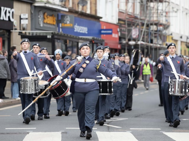 A parade and service took place in Northampton on Sunday November 9, as the town paid its respects to those who served, or continue to serve, the country.