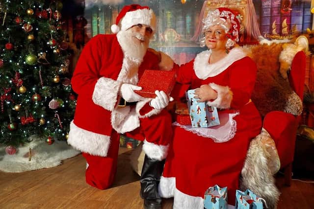 Mr and Mrs Claus at Lotherton (photo: Lotherton: The Christmas Experience)