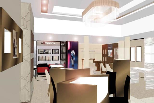 The plans for the new-look Michael Jones Jeweller in Grosvenor Shopping Northampton