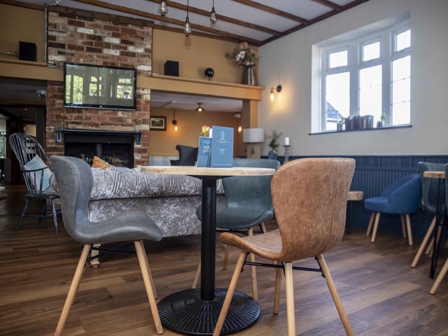 The cosy village pub has recently reopened after a stylish new refurbishment