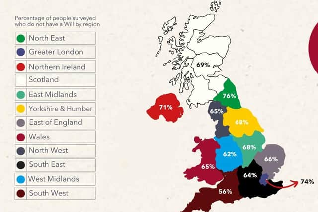 Regional statistics for the UK based on the Will Aid Public Poll 2024