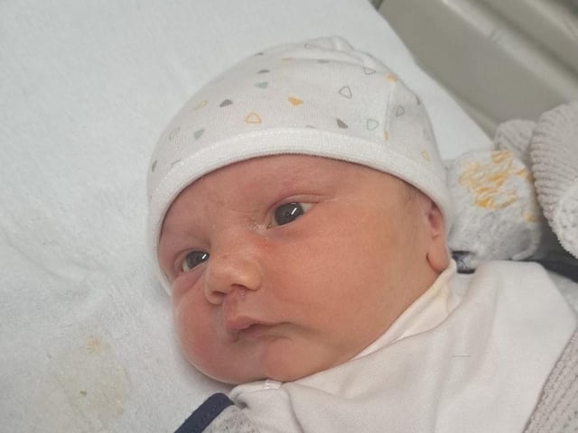 Riley Garry born at 1pm on November 28 at Northampton General Hospital, weighing 7lbs 11oz.