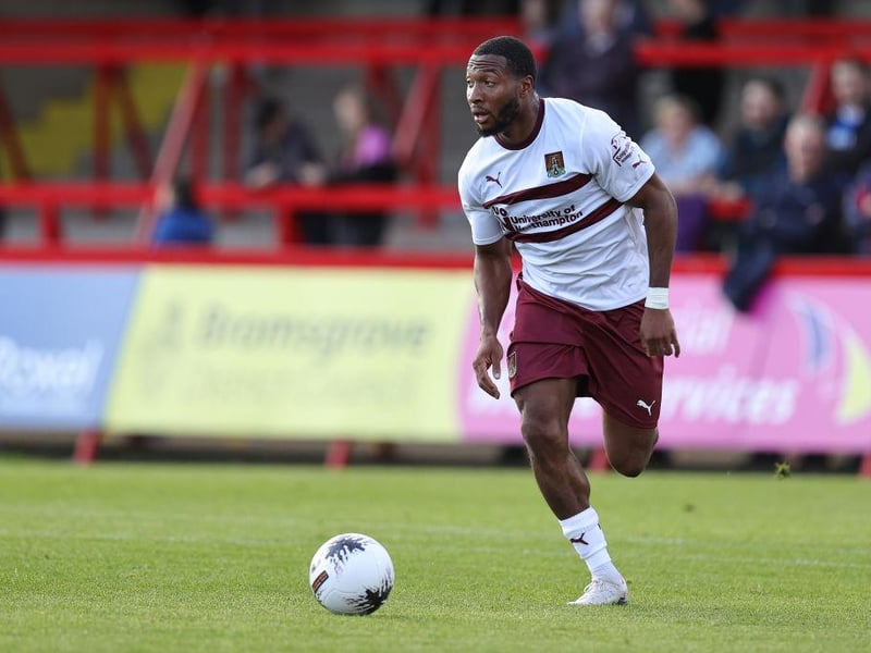 Right-sided: Akin Odimayo, Aaron McGowan, Harvey Lintott, Sam Hoskins. Left-sided: Patrick Brough, Ali Koiki, Ryan Haynes, Mitch Pinnock