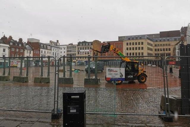 Here's how the Market Square looked in February.