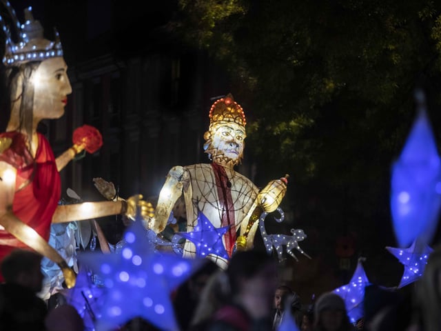 Celebrations for the festival of lights included a parade and entertainment in Northampton town centre on Saturday (November 4).